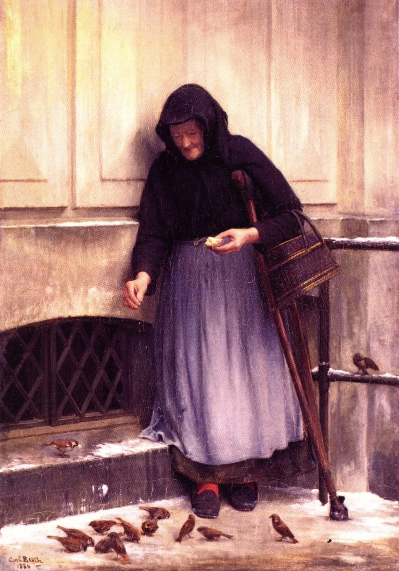 La donna con i passeri, 1886 - ARoS Aarhus Kunstmuseum